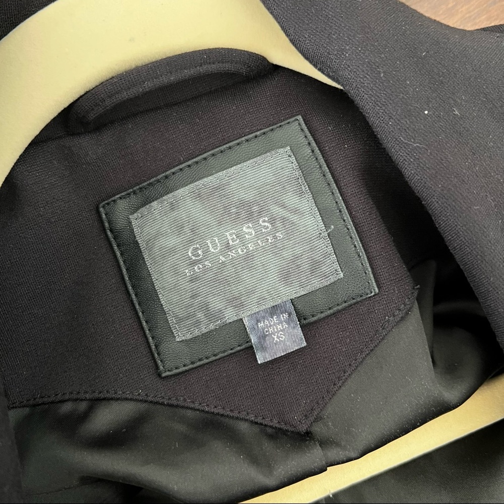 Guess black moto jacket with faux leather - Picture 7 of 13
